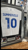 Leeds utd signed Summerville frames shirt