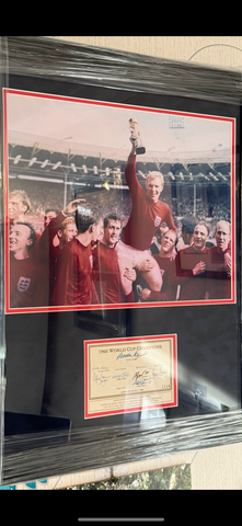 England 66 signed piece